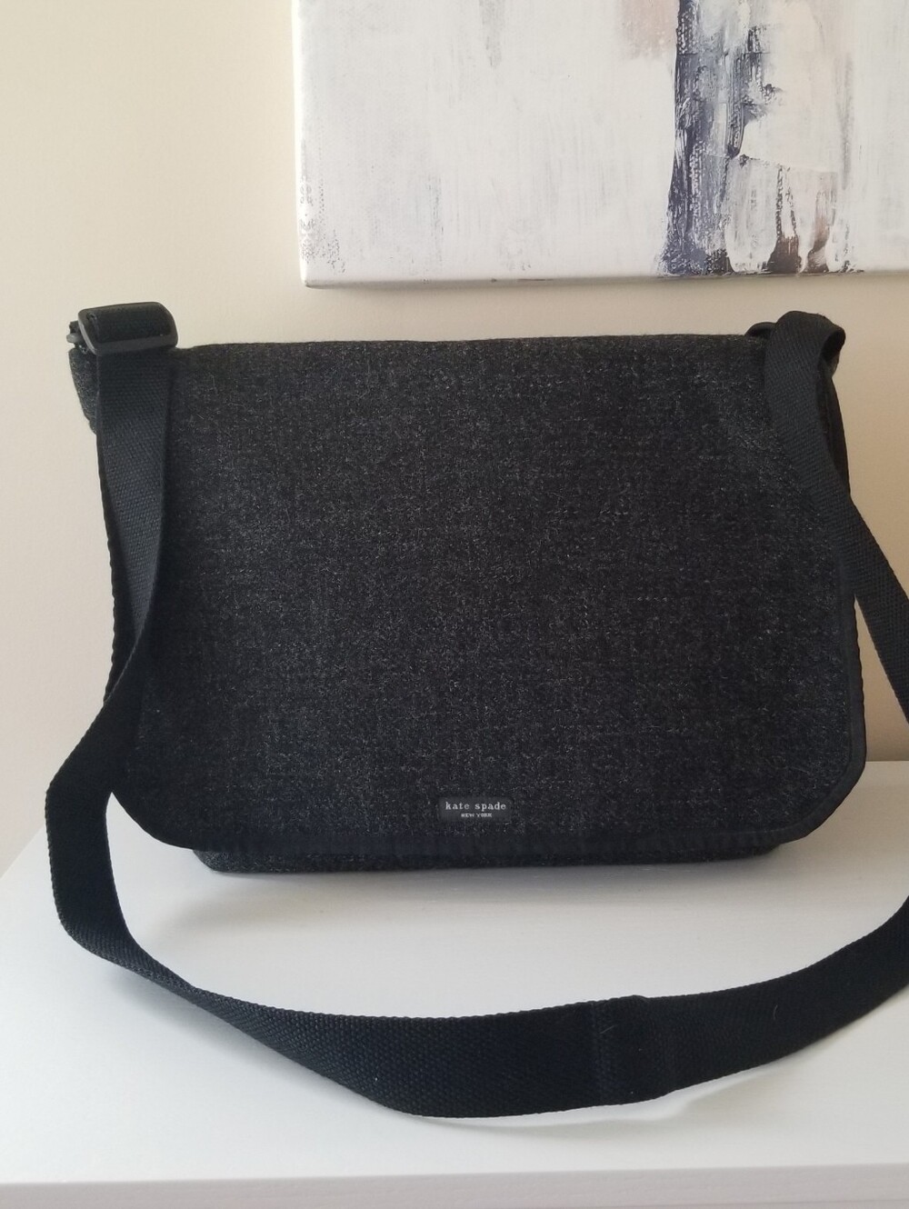Kate Spade Large Wool Messenger Bag
